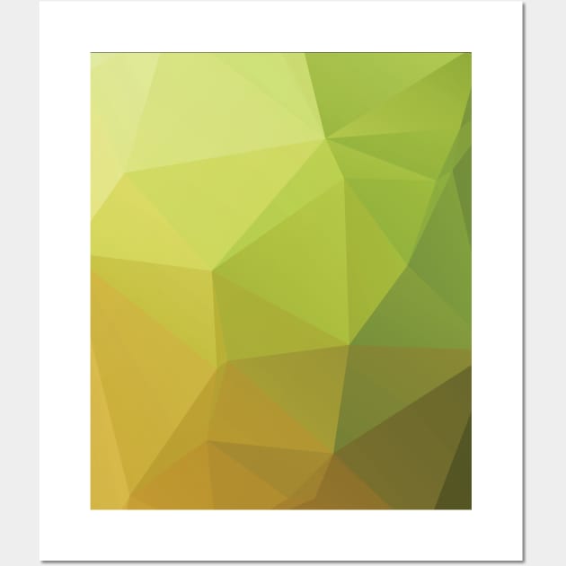 Geometric Light Green Wall Art by theofficialdb